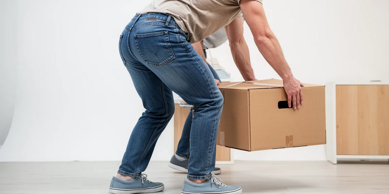 Knie-Hüft-Strategie: So heben Sie schwere Lasten rückenschonend - Foto: über boerse-global.de