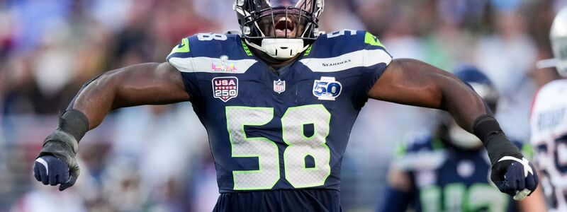 Die Seattle Seahawks mit Verteidiger Derick Hall dürfen jubeln.  - Foto: Morry Gash/AP/dpa
