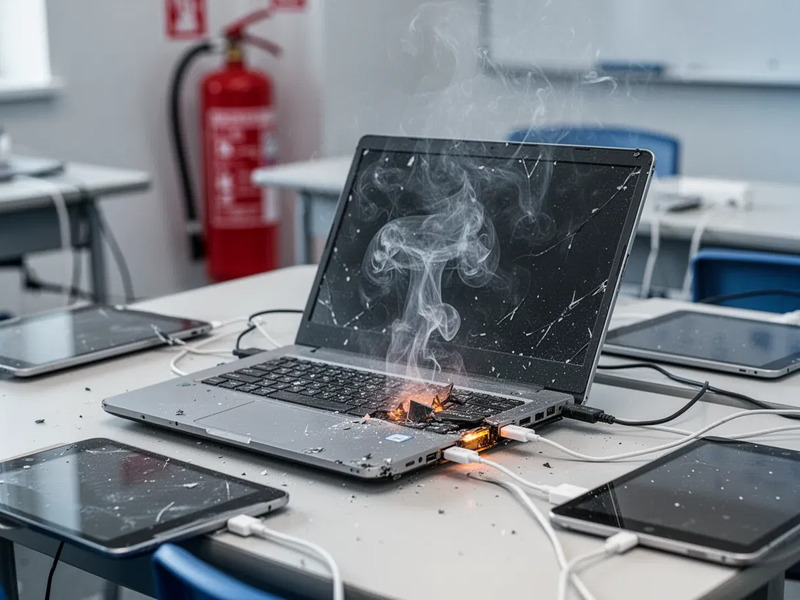 Lithium-Akkus: Deutsche Schulen unterschätzen Brandgefahr - Foto: über boerse-global.de