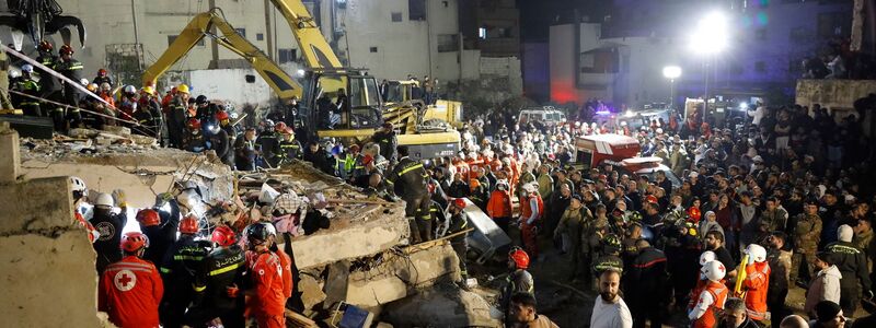 Viele Gebäude im Libanon sind einsturzgefährdet. - Foto: Abdul Kader Al Bay/ZUMA Press Wire/dpa