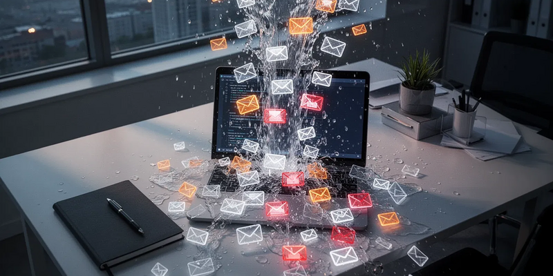 E-Mail-Flut erreicht 2026 trotz KI neue Höchststände - Foto: über boerse-global.de