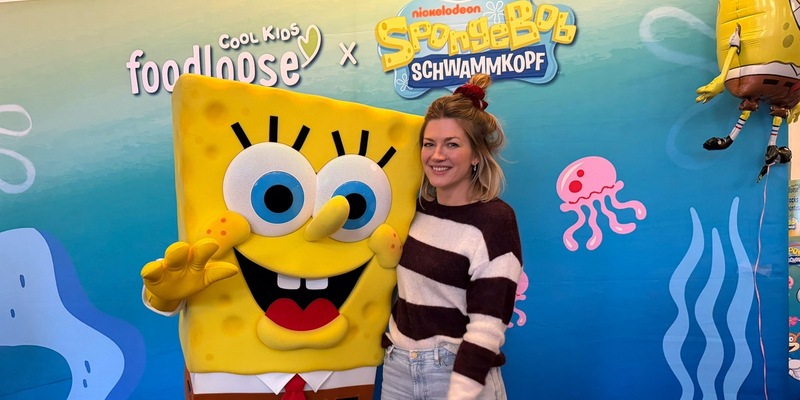 Produktpremiere mit Prominenz / Nina Bott bei Launch Event der SpongeBob-Snacks von foodloose - Foto: presseportal.de