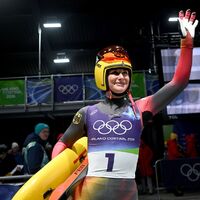 Hat den ersten Platz übernommen: Julia Taubitz - Foto: Robert Michael/dpa