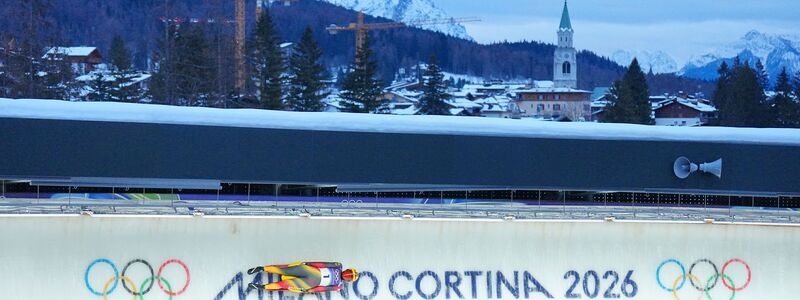 Julia Taubitz startete gut ins Olympia-Rennen. Nach Lauf eins ist sie auf Rang zwei.  - Foto: Michael Kappeler/dpa