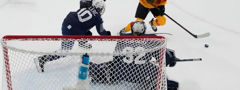 Das DEB-Team kam immer wieder gefährlich vors Tor. - Foto: Darko Bandic/Pool AP/AP/dpa