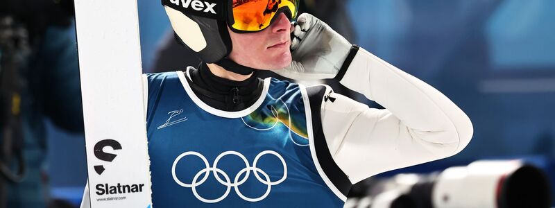 Domen Prevc dominierte diesmal nicht und bleibt ohne Medaille. - Foto: Daniel Karmann/dpa