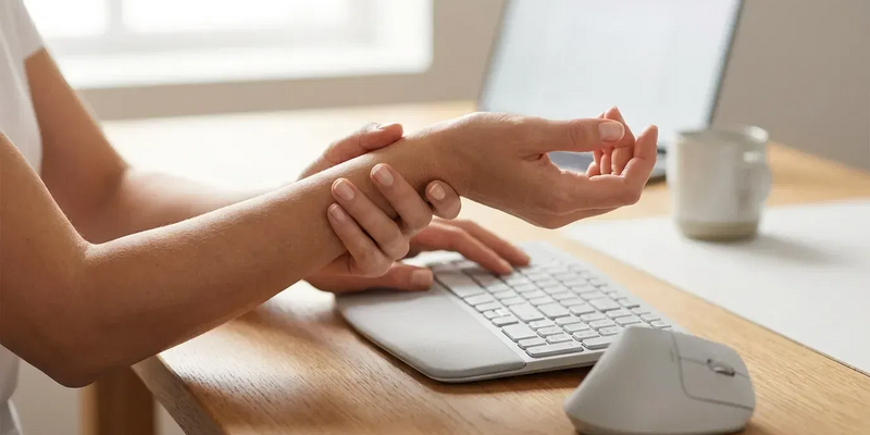 Handgelenk-Achter bekämpft Homeoffice-Schmerzen - Foto: über boerse-global.de