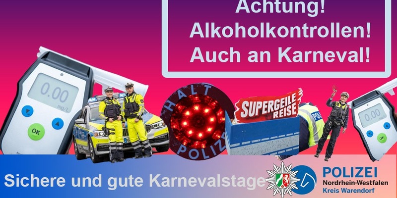 POL-WAF: Kreis Warendorf. Jecke und närrische Tage - Polizei auf Karnevalstage vorbereitet - Foto: presseportal.de