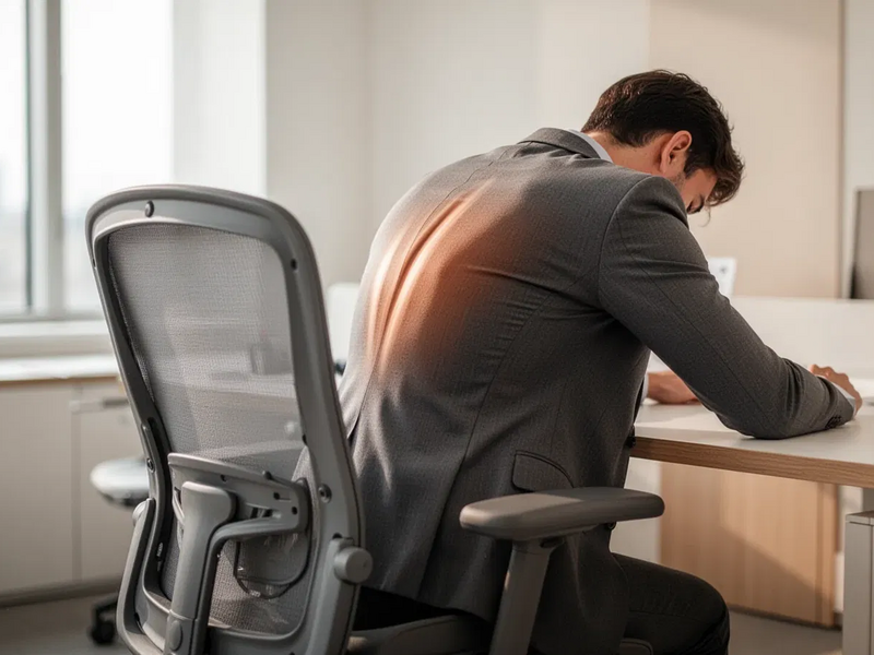 C-Bogen-Übung bekämpft den Büro-Rücken - Foto: über boerse-global.de