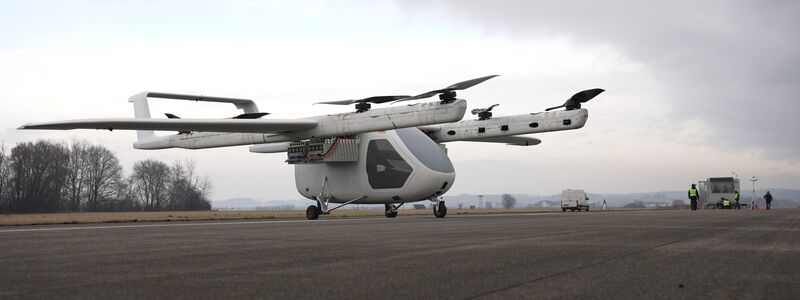 Bis 2031 soll der Senkrechtstarter des Start-Ups ERC System serienreif sein.  - Foto: Ehsan Monajati/dpa