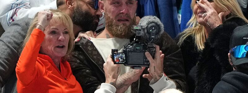 US-Influencer und Leerdam-Freund Jake Paul vergoss Freudentränen. - Foto: Antonio Calanni/AP/dpa