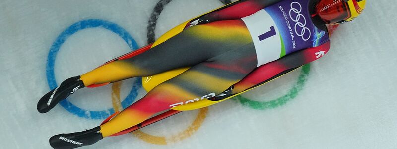 Julia Taubitz siegte nach vier Läufen in Cortina klar. - Foto: Michael Kappeler/dpa