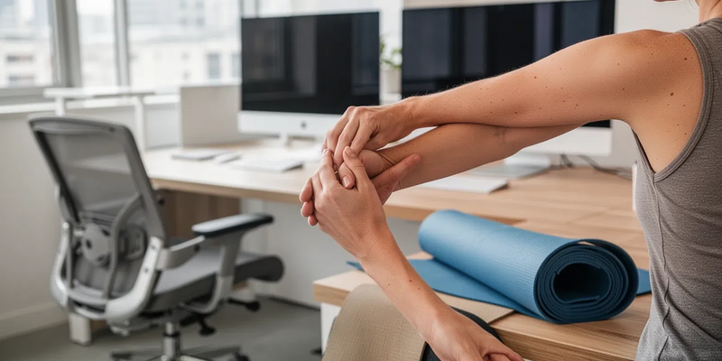Hatha-Yoga löst Verspannungen direkt am Schreibtisch - Foto: über boerse-global.de