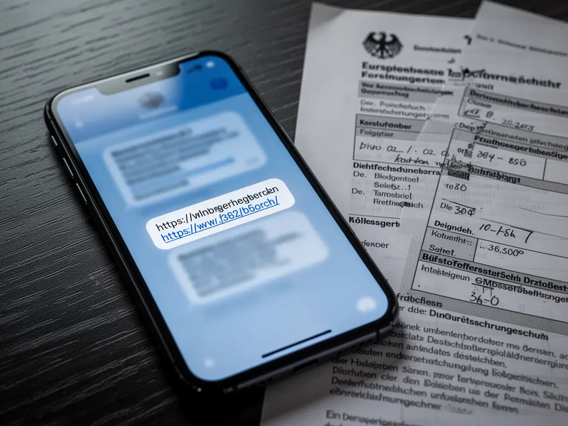 BZSt-Warnung: Neue SMS-Betrugswelle lockt mit Steuerrückzahlung - Foto: über boerse-global.de