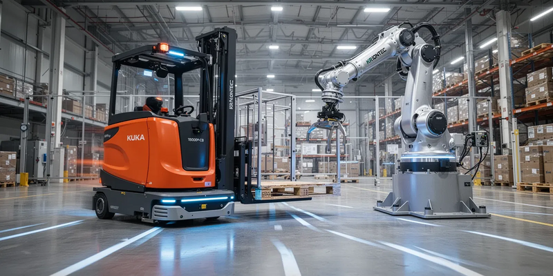 KUKA zeigt auf der LogiMAT die vernetzte Roboter-Fabrik - Foto: über boerse-global.de