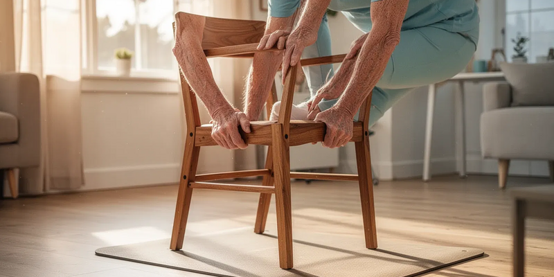 Sitz-Kniebeuge: Einfache Übung stärkt Senioren gegen Stürze - Foto: über boerse-global.de