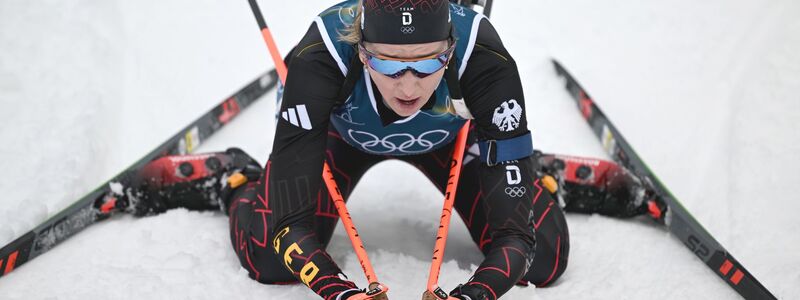 Franziska Preuß konnte am Ende nicht jubeln. - Foto: Hendrik Schmidt/dpa