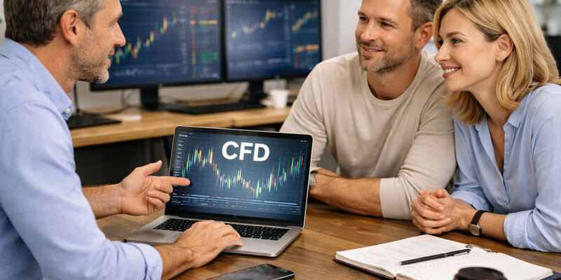 CFD-Handel in der Praxis - Foto: KI