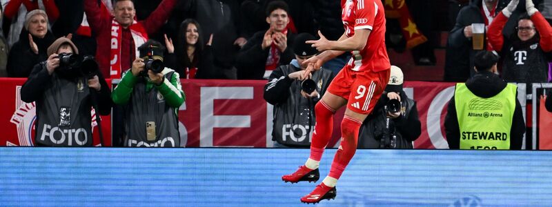 Wieder mal der Wegbereiter: Harry Kane jubelt nach seinem Elfmetertor zum 1:0.  - Foto: Sven Hoppe/dpa