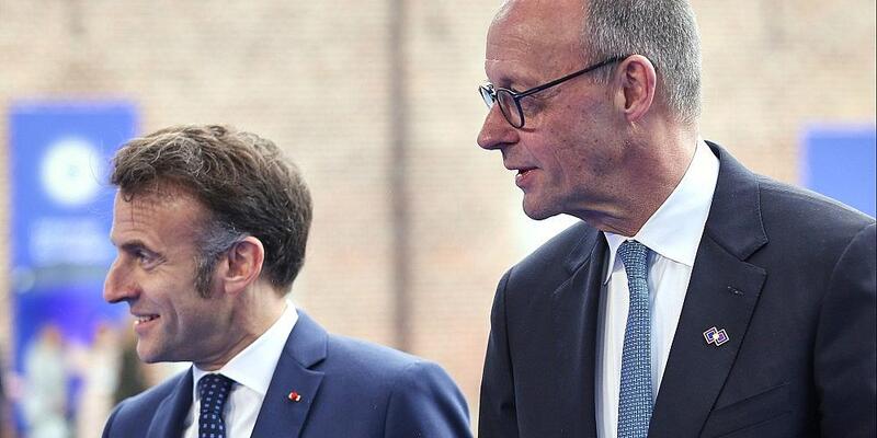 Emmanuel Macron und Friedrich Merz am 12.02.2026 - Foto: via dts Nachrichtenagentur