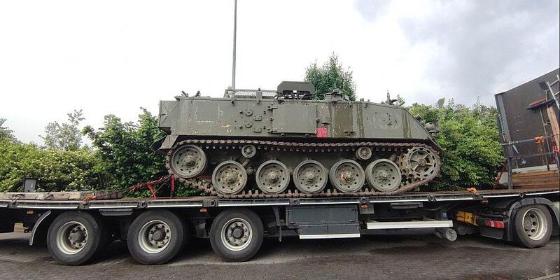 Panzer auf Lkw (Archiv) - Foto: via dts Nachrichtenagentur