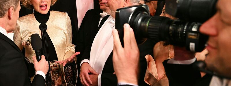 Bei Sharon Stone flossen am roten Teppich ein paar Tränen. - Foto: Helmut Fohringer/APA/dpa