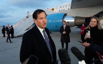 Rubio spricht von einer engen Verbindung zwischen den USA und Europa. - Foto: Alex Brandon/AP Pool/dpa