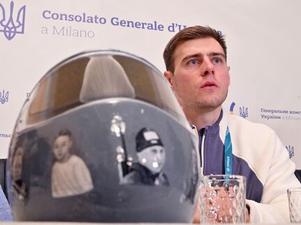 Der ukrainische Skeleton-Pilot Wladislaw Heraskewytsch ist von Olympia ausgeschlossen worden. - Foto: Peter Kneffel/dpa