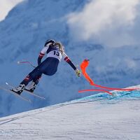 Lindsey Vonn stürzte in der olympischen Abfahrt schwer. (Archivbild) - Foto: Jacquelyn Martin/AP/dpa