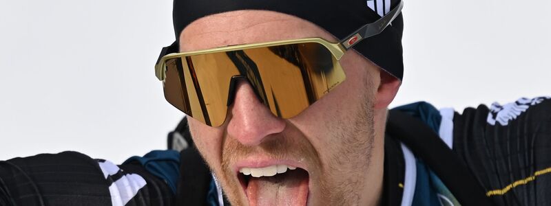  David Zobel hatte keine Chance auf der schweren Strecke. - Foto: Hendrik Schmidt/dpa