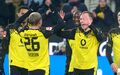Dortmund jubelt über das Tor zum 2:0.  - Foto: Bernd Thissen/dpa