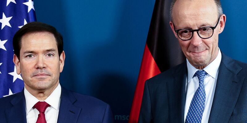 Kanzler Merz hat in München vorgelegt. Jetzt schauen alle auf die Rede von US-Außenminister Rubio. - Foto: Liesa Johannssen/Reuters/Pool/dpa