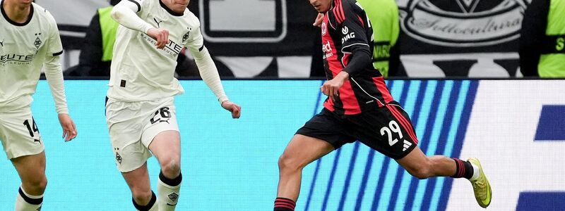 Erzielte das zweite Frankfurter Tor: Ayoube Amaimouni-Echghouyab. - Foto: Marc Schüler/dpa