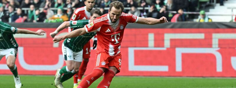 Harry Kane trifft per Foulelfmeter zum 0:1. - Foto: Carmen Jaspersen/dpa