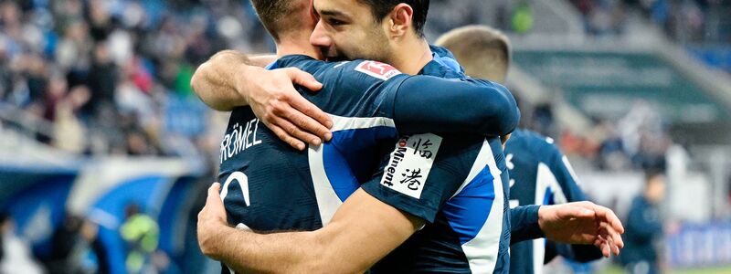 Hoffenheim jubelt im Baden-Duell mit dem SC Freiburg. - Foto: Uwe Anspach/dpa