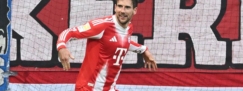  Leon Goretzka nach seinem Tor in Bremen. - Foto: Carmen Jaspersen/dpa