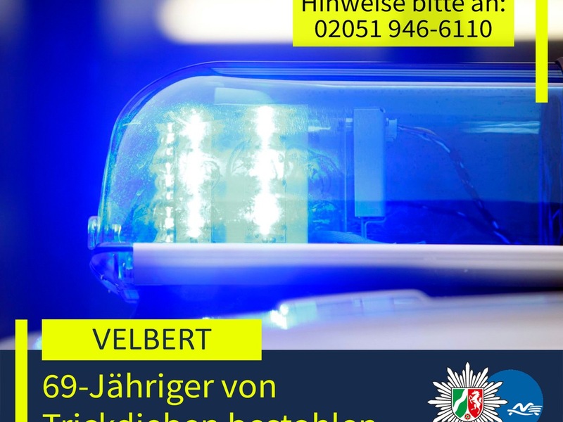 POL-ME: Trickdiebe bestehlen 69-Jährigen - 2602063 - Foto: presseportal.de