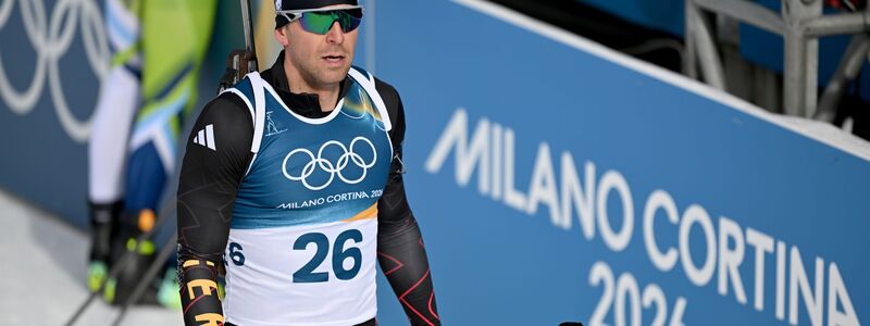 Philipp Nawrath schießt in der Verfolgung zu oft daneben. - Foto: Hendrik Schmidt/dpa