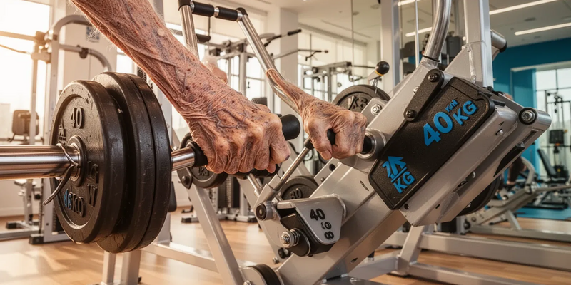 Rudolf Götz stemmt mit 100 Jahren 40 Kilo an der Beinpresse - Foto: über boerse-global.de