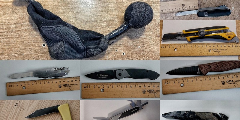 BPOL-KI: Bundespolizei - Viele Messer und einen verbotenen Totschläger bei Kontrollen auf den Bahnhöfen Kiel und Lübeck festgestellt. - Foto: presseportal.de