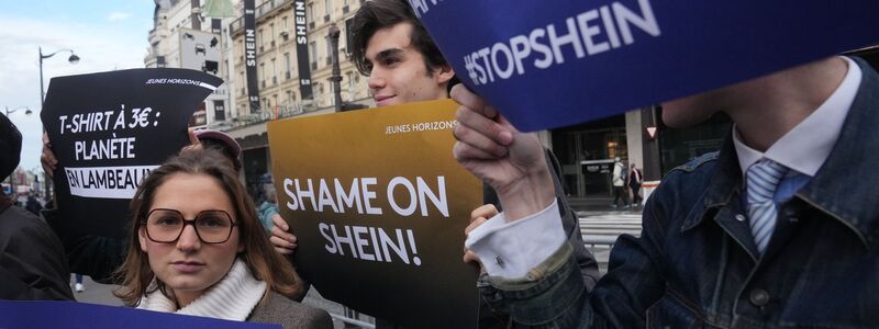 Die Eröffnung von Sheins erster Ladenfläche in Paris wurde im vergangenen November von Protesten begleitet. (Archivbild) - Foto: Thibault Camus/AP/dpa