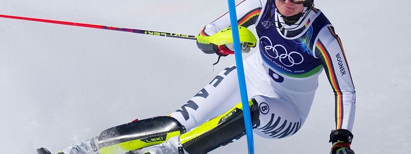 Lena Dürr zeigte im Olympia-Slalom einen starken ersten Lauf. - Foto: Michael Kappeler/dpa