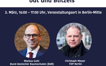 Einladung: berlinbubble Debatte Baumgesetz, Blackout und Blitzeis - Foto: presseportal.de