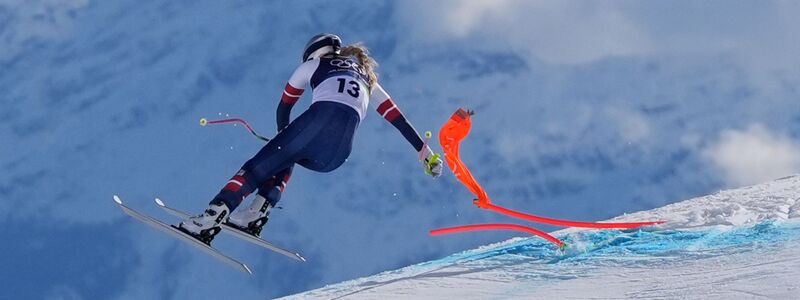 Lindsey Vonn war bei der olympischen Abfahrt in Cortina d'Ampezzo schwer gestürzt. (Archivfoto) - Foto: Jacquelyn Martin/AP/dpa