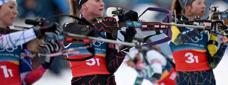 Julia Tannheimer (M) machte ein ganz starkes Rennen. - Foto: Hendrik Schmidt/dpa