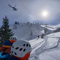 Zahlreiche Such- und Rettungseinsätze in Österreich. - Foto: -/BERGRETTUNG SALZBURG/APA/dpa