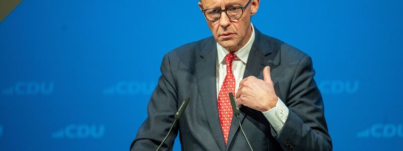 Merz kann sich eine zweite Amtszeit als Kanzler vorstellen. - Foto: Harald Tittel/dpa