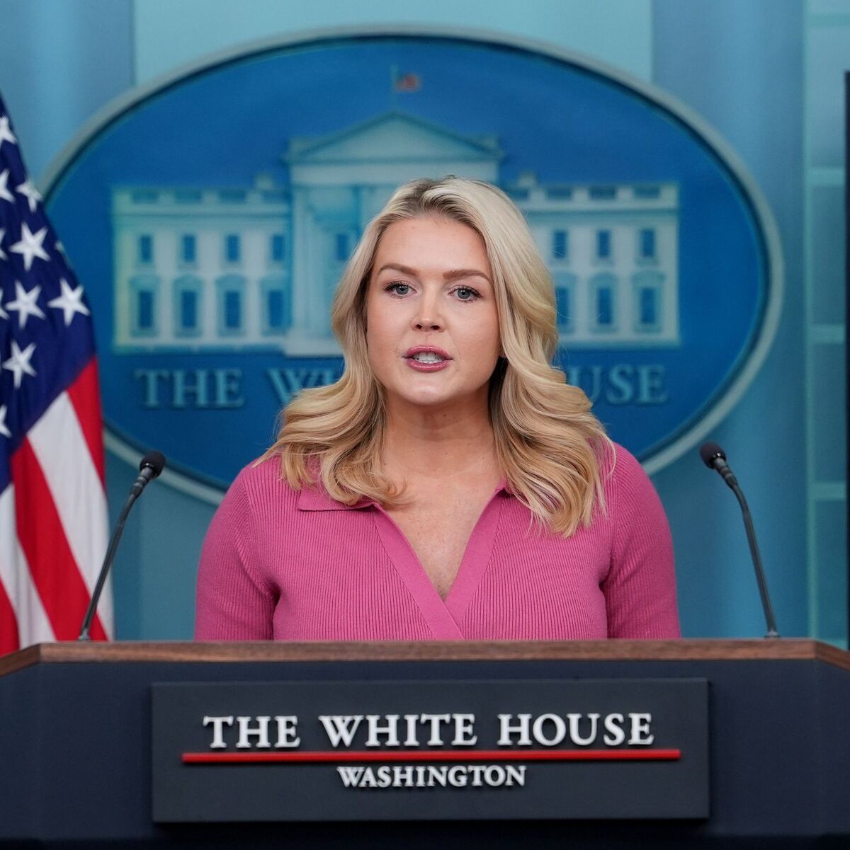 Die Pressesprecherin des Weißen Hauses, Leavitt, sagte, für den Iran wäre es «sehr klug», ein Abkommen zu schließen.   - Foto: Alex Brandon/AP/dpa