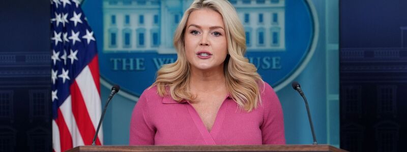 Die Pressesprecherin des Weißen Hauses, Leavitt, sagte, für den Iran wäre es «sehr klug», ein Abkommen zu schließen.   - Foto: Alex Brandon/AP/dpa