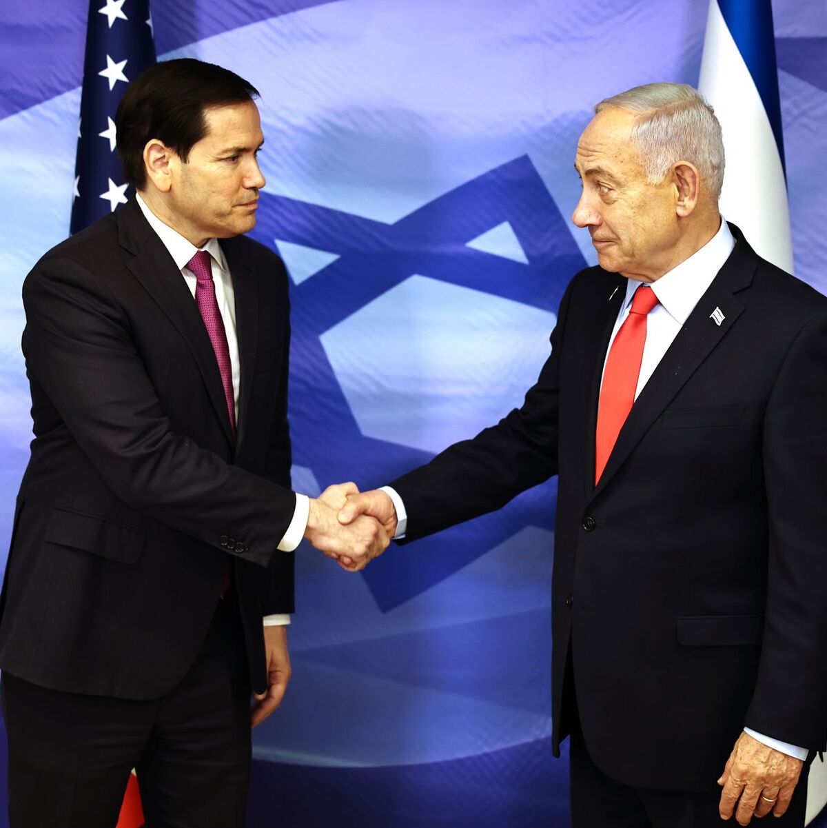 US-Außenminister Rubio will nach Angaben eines Regierungsbeamten nächste Woche Israels Premier Netanjahu treffen. (Archivbild)  - Foto: Fadel Senna/AFP/AP/dpa